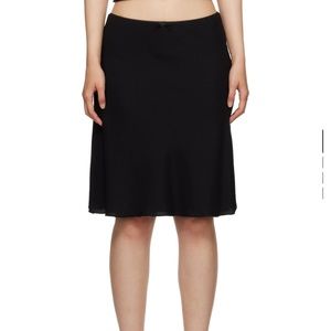 Guizio Black Paloma Midi Skirt